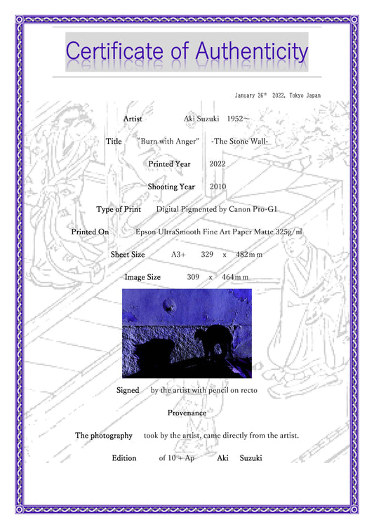 「怒り」 -石の壁シリーズ-